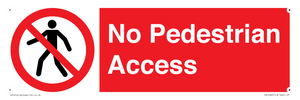 No Pedestrian Access